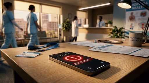 Mobile phone with alert on the screen